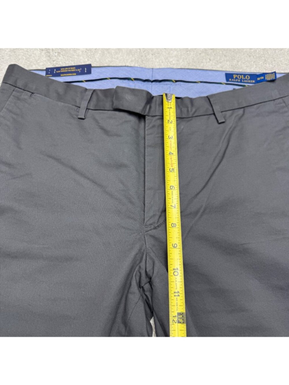 NWT $145 Polo Ralph Lauren Men's Stretch Slim Fit Gray Pants, Size 36x34 - Picture 11 of 11